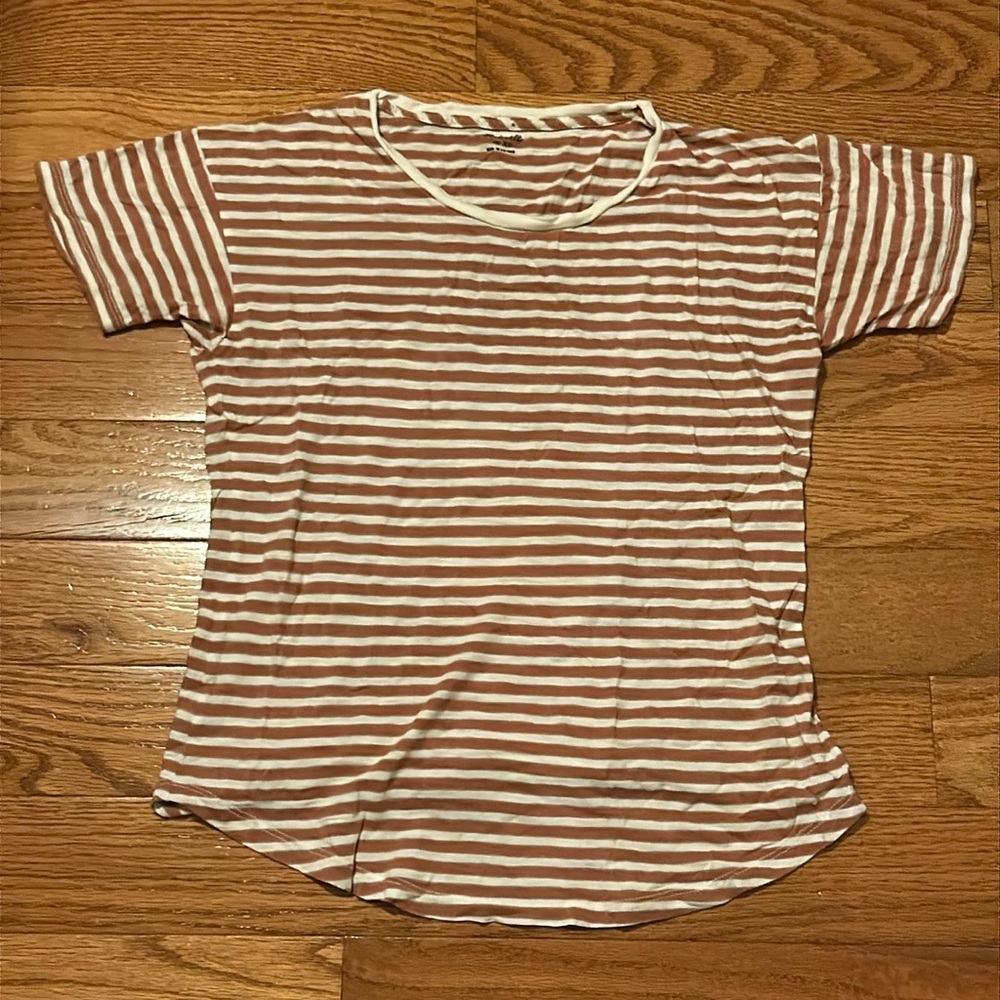 Madewell Basic Striped Cotton T-Shirt